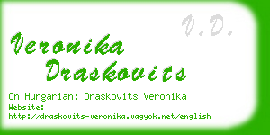 veronika draskovits business card